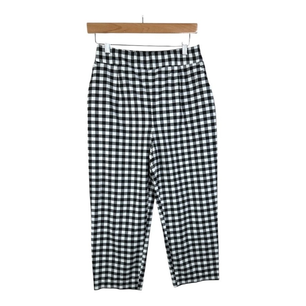 Zara Womens Grupo Inditex‎ Black & White Plaid Pants Size Small